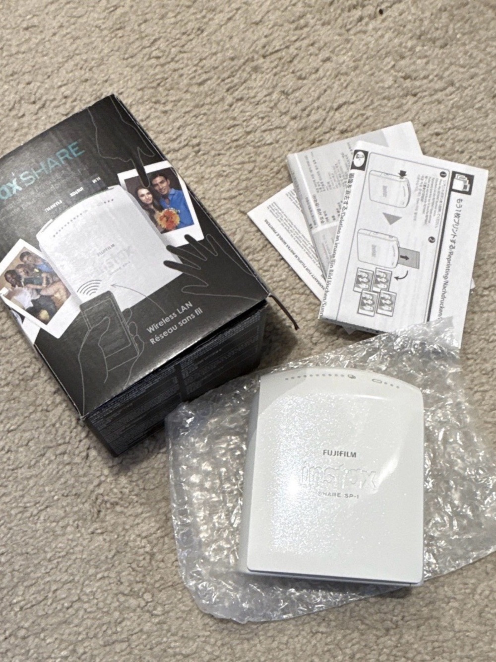 Fujifilm Instax SHARE SP-1 Portable Printer in White